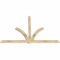Ekena Millwork Redmond Rough Sawn Timber Gable Bracket, Douglas Fir, 84"W x 56"H x 2"D x 4"F, 16/12 Pitch GBW084X56X0204RED00RDF - alternate 5